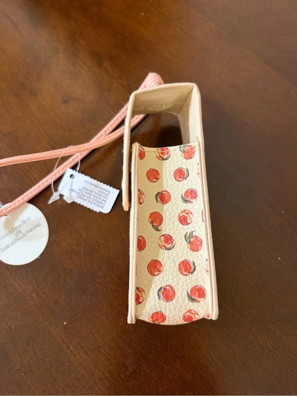 Bath and Body Works x Vera Bradley Peach Print Lipgloss Holder